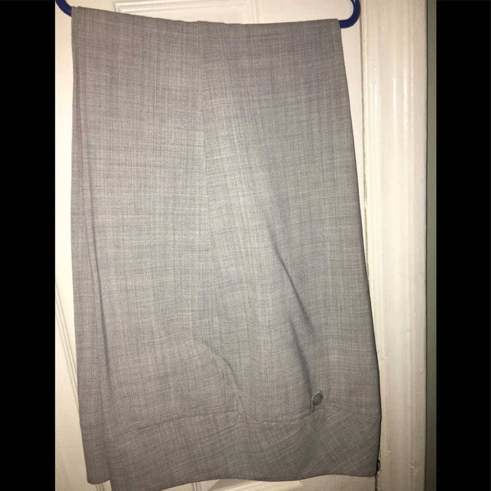 Grayish express dress pants.